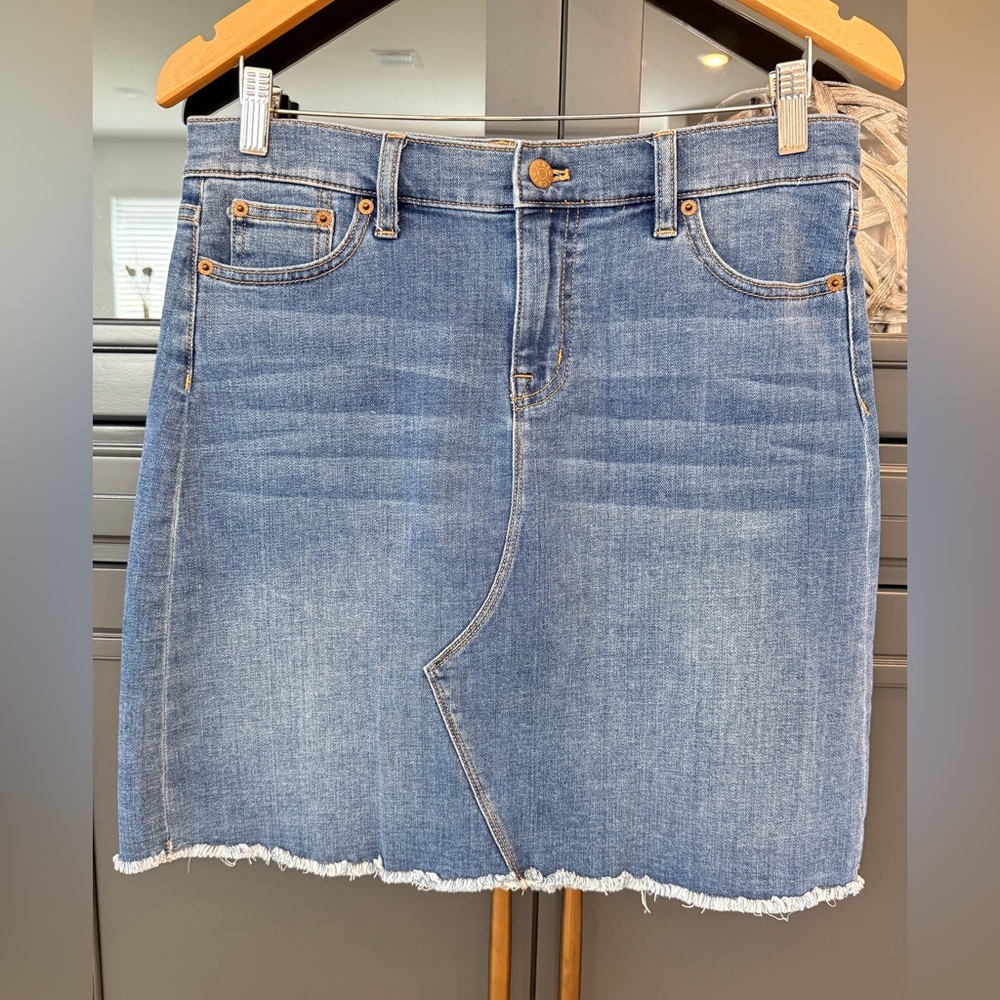 J. Crew Classic Blue Denim Mini Skirt
